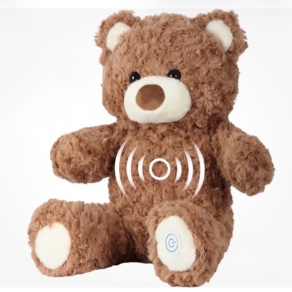 New Huggable cuddly Touch massage 12in plush teddy bear.Other animals available